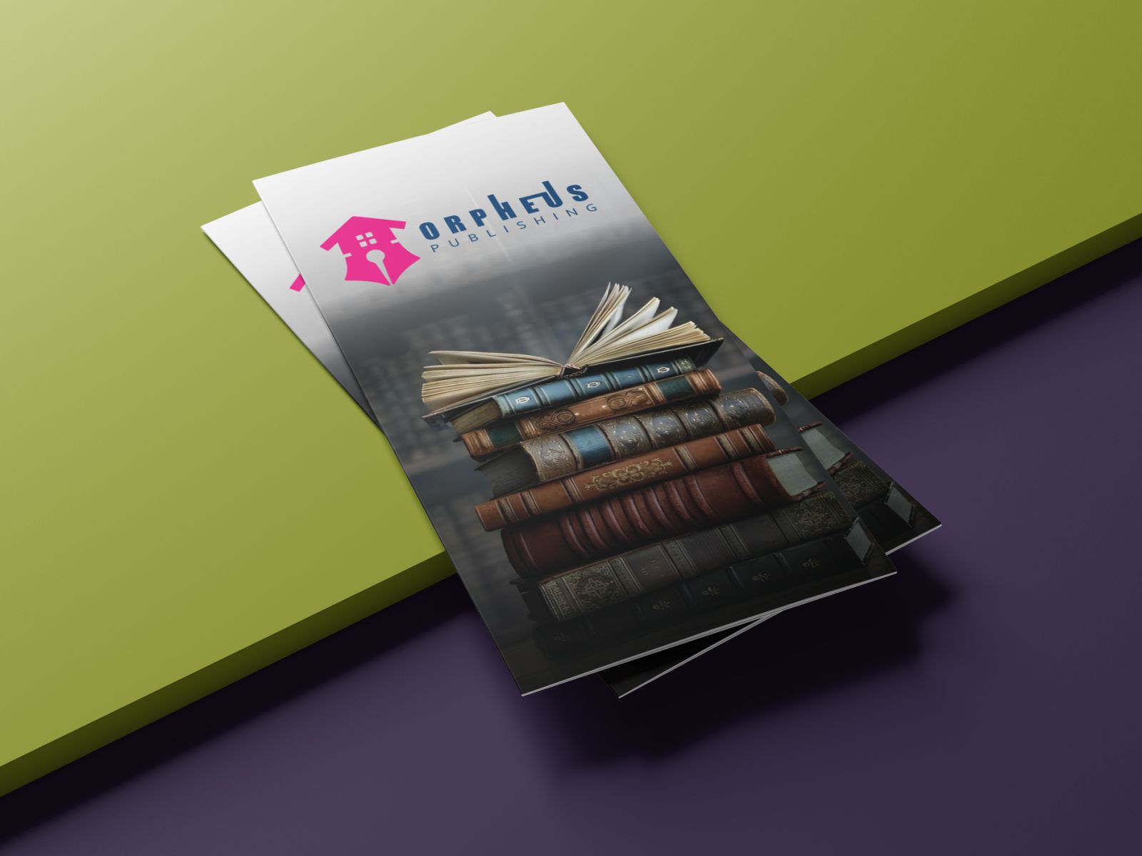 Logo application on brochure