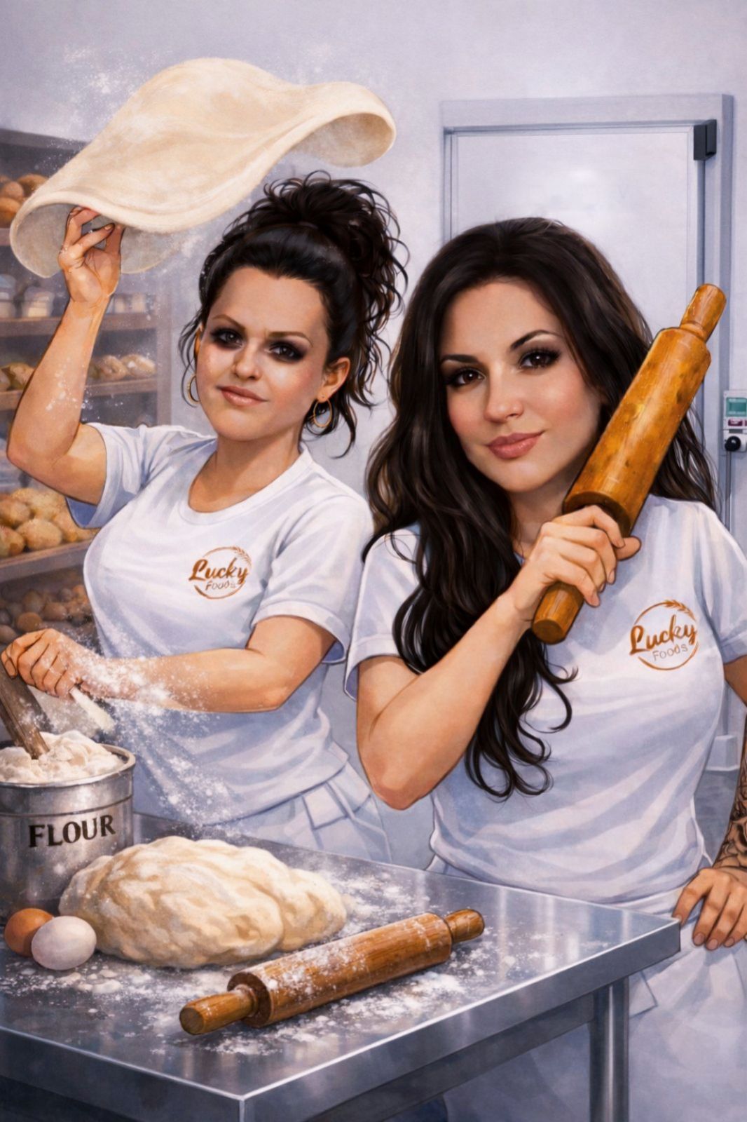 Lucky foods illustration